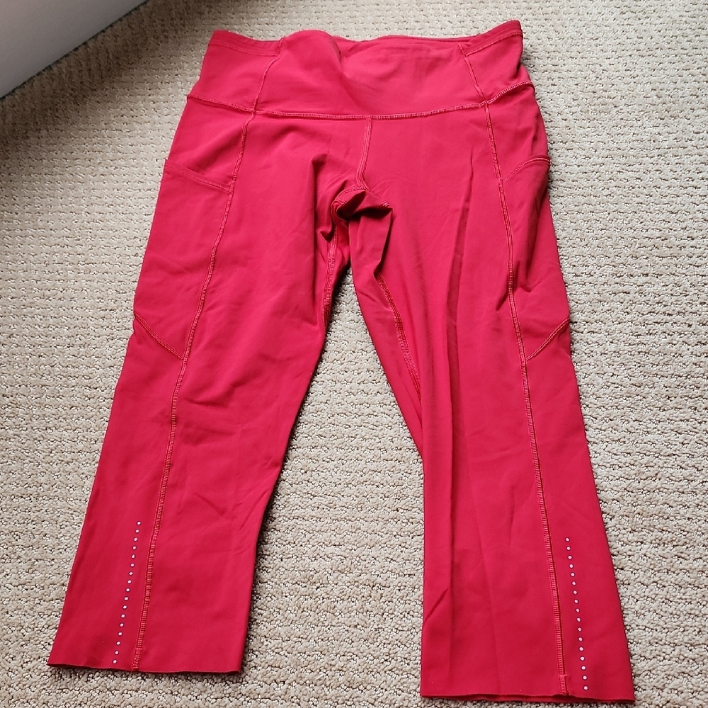 Red Athletic Leggings